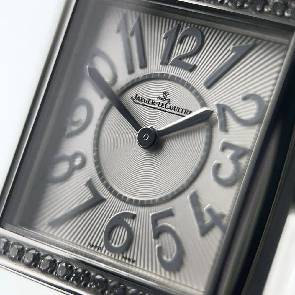 Jaeger LeCoultre Reverso Squadra Stainless Steel Diamond Women's Watch 234.8.47